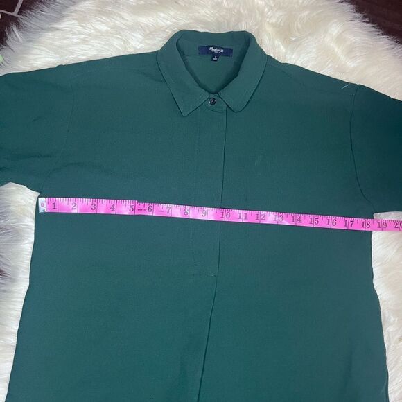 🎉👗HP👗🎉Madewell Moviehouse Shirtdress hunter green sz small - Picture 8 of 9